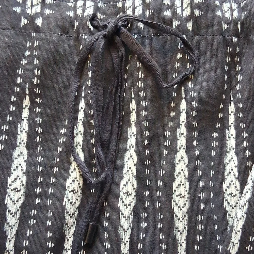 Tory Burch Bologan Pima Cotton Knit Dress Abstract Black White